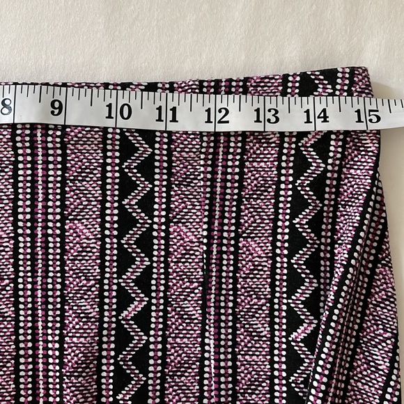 Westport 1962 Pull On  A-Line Geometric  Patterned Maxi Skirt with Slit  Size M - Picture 5 of 10